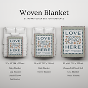 Love Lives Here Woven Blanket – Devoted Home