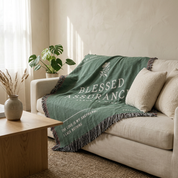 Blessed Assurance Woven Blanket – Christian Hymn Throw