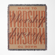 Made to Worship blanket cover photo.