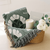 Motherhood Is Kingdom Work Woven Blanket – Christian Gift for Moms