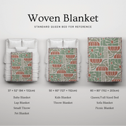 Christian motherhood blanket with "Motherhood Is Kingdom Work" message, a soft, faith-inspired throw ideal for moms and Christian home decor.