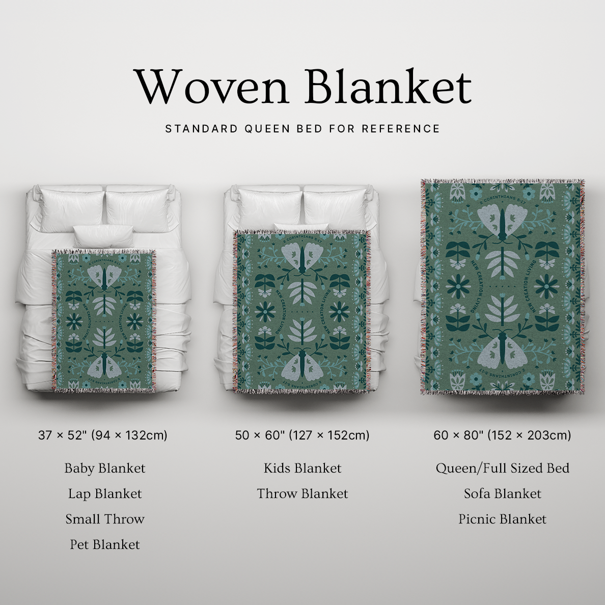 New Creation Living Woven Blanket – Garden Renewal