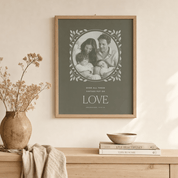 Personalized Family Portrait Print — Custom Christian Wall Art | Put On Love