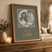 Personalized Family Portrait Print — Custom Christian Wall Art | Put On Love