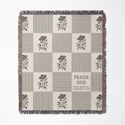 Praise God From Whom All Blessings Flow Woven Blanket – Christian Throw