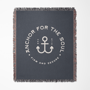 Anchor for the soul firm and secure woven blanket