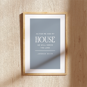 Framed print with inspirational quote on a textured wall