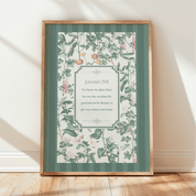 For I Know the Plans I Have for You Art Print – Jeremiah 29:11 Christian Wall Art