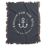 Anchor for the soul firm and secure woven blanket stuido