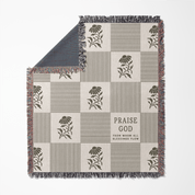Praise God From Whom All Blessings Flow Woven Blanket – Christian Throw
