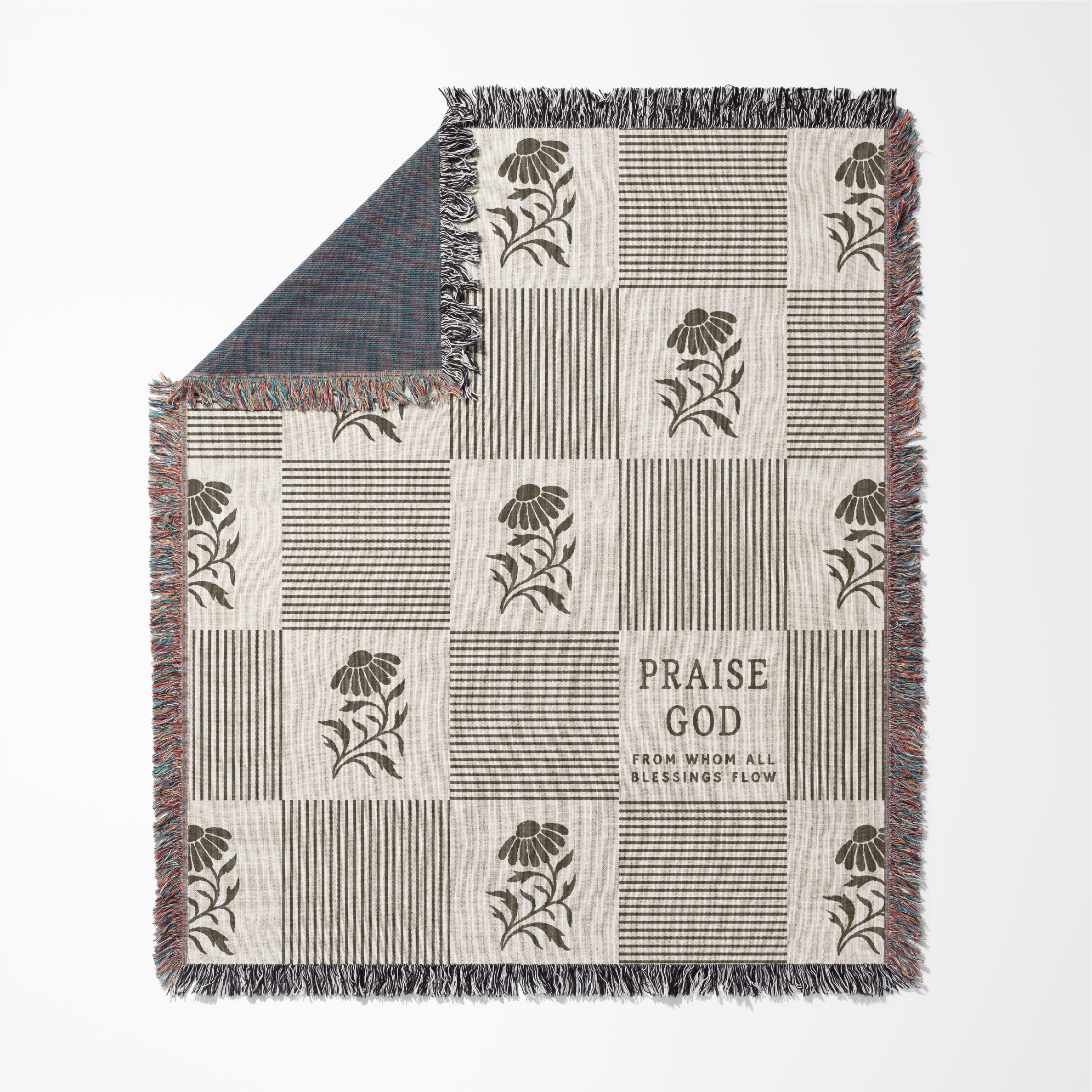 Praise God From Whom All Blessings Flow Woven Blanket – Christian Throw