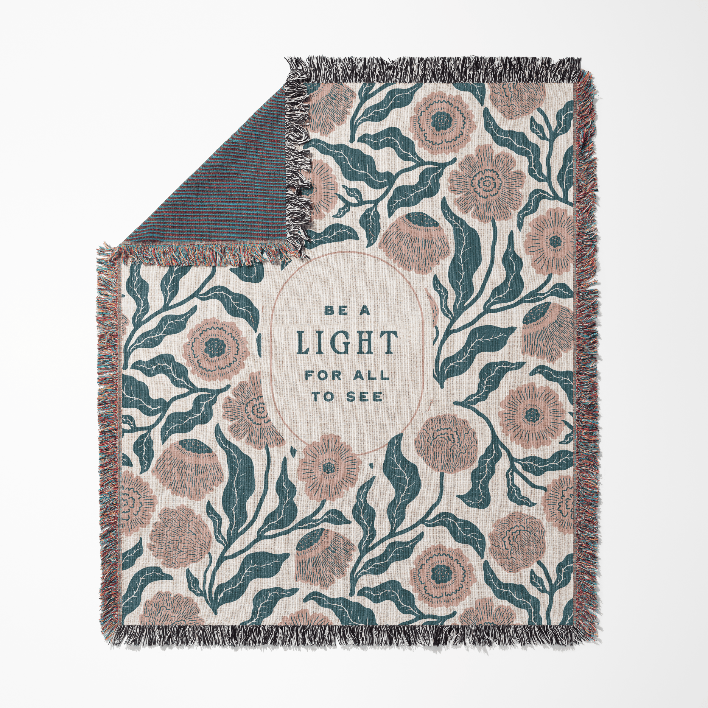 Be a Light Woven Blanket – Faith & Encouragement Christian Throw