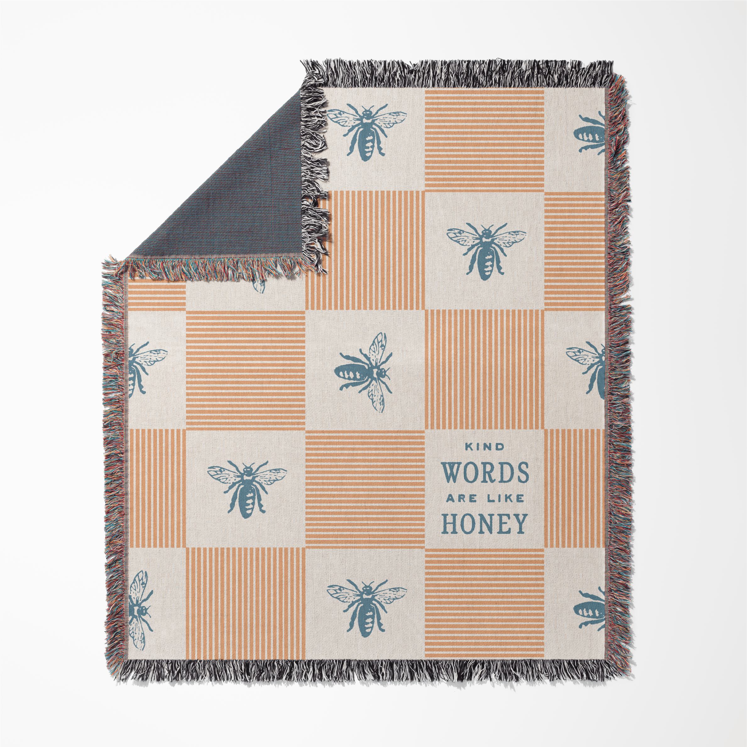 Kind Words Are Like Honey Woven Blanket – Proverbs 16:24 Christian Throw