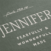 Fearfully & Wonderfully Made Woven Blanket – Psalm 139:14 Custom Name Throw
