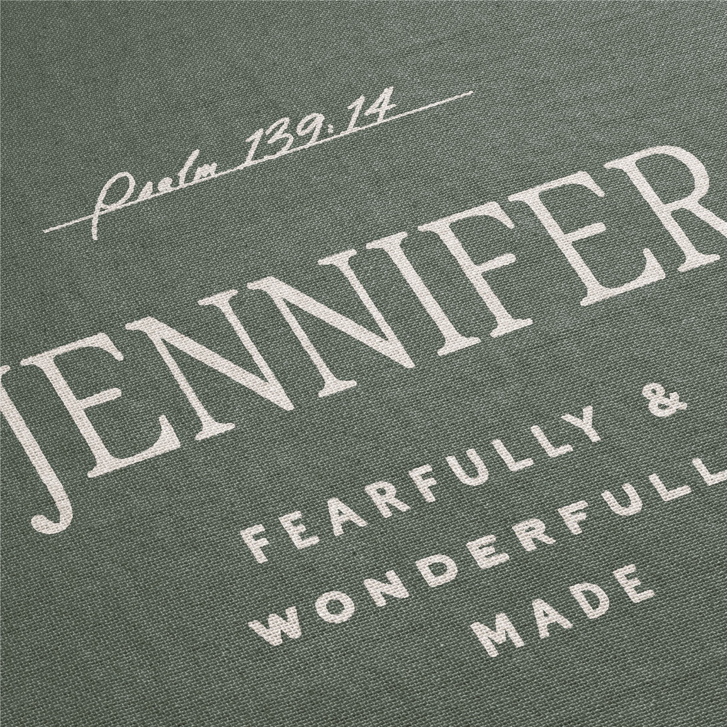 Fearfully & Wonderfully Made Woven Blanket – Psalm 139:14 Custom Name Throw