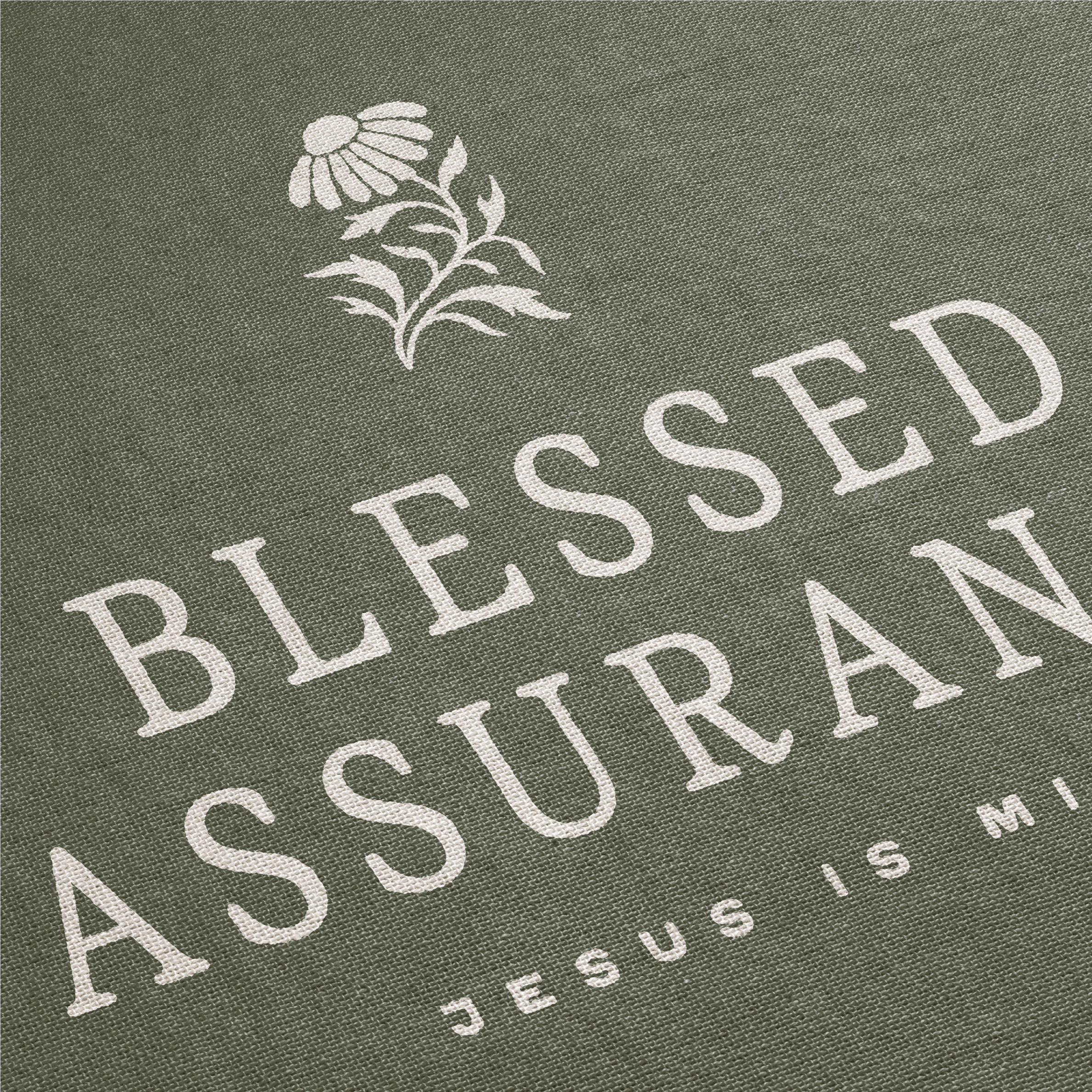 Blessed Assurance Woven Blanket – Christian Hymn Throw