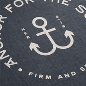 Anchor for the soul firm and secure woven blanket detail