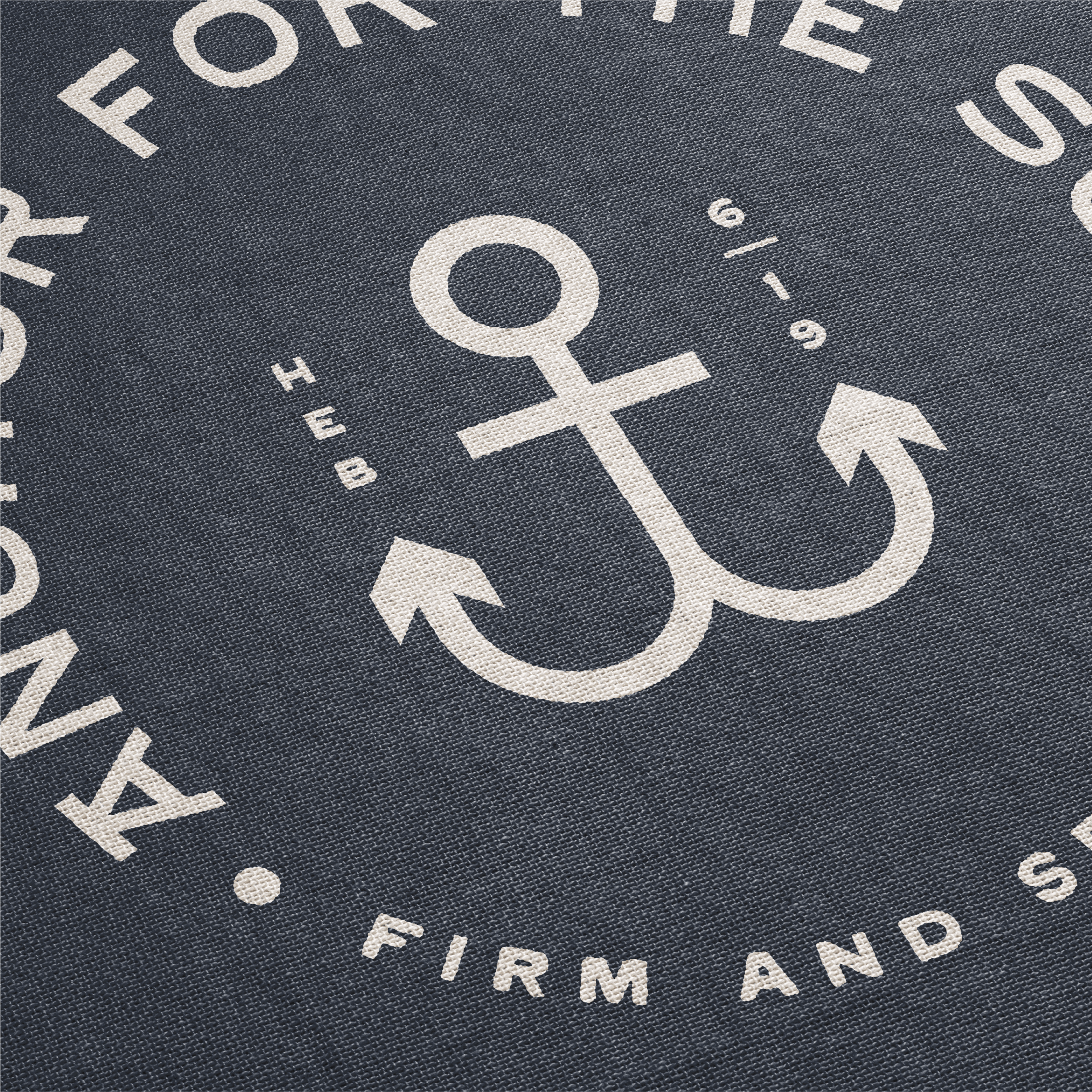 Anchor for the soul firm and secure woven blanket detail