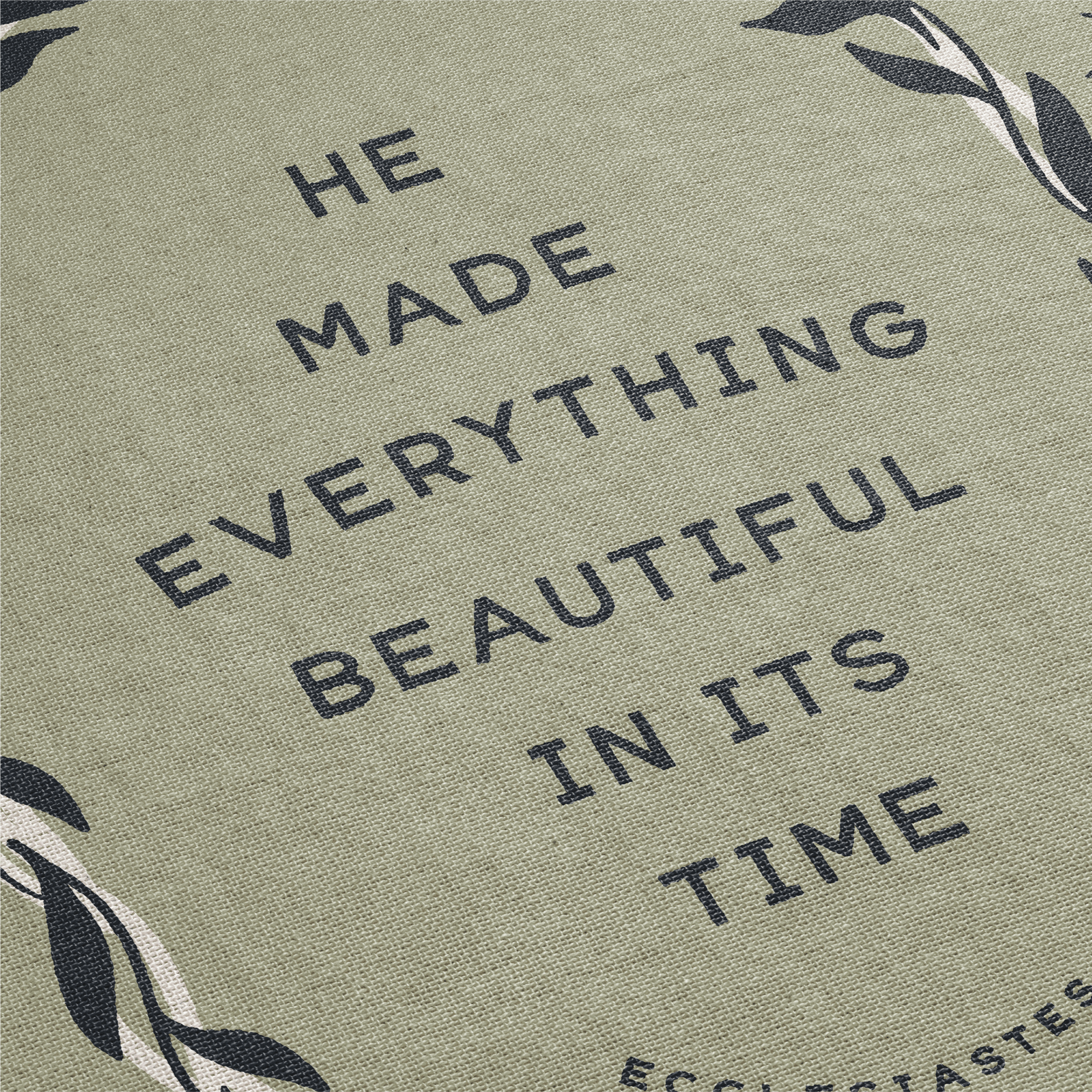 Text on a green background with decorative elements