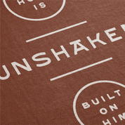 My Hope is Unshaken woven blanket Detail