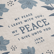 My Peace I Leave With You Woven Blanket – John 14:27 Christian Throw