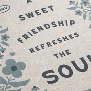Text on a textured background with floral designs