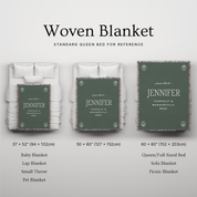 Fearfully & Wonderfully Made Woven Blanket – Psalm 139:14 Custom Name Throw