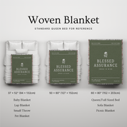 Blessed Assurance Woven Blanket – Christian Hymn Throw
