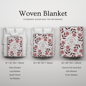 The Lord Gives Strength & Peace Woven Blanket – Psalm 29:11 Christian Throw
