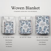 My Peace I Leave With You Woven Blanket – John 14:27 Christian Throw