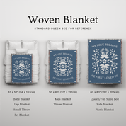 We Love Because He First Loved Us Personalized Woven Blanket