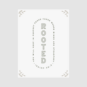 Rooted – Isaiah 26:3 Christian Art Print (Minimal Faith-Inspired Wall Decor)