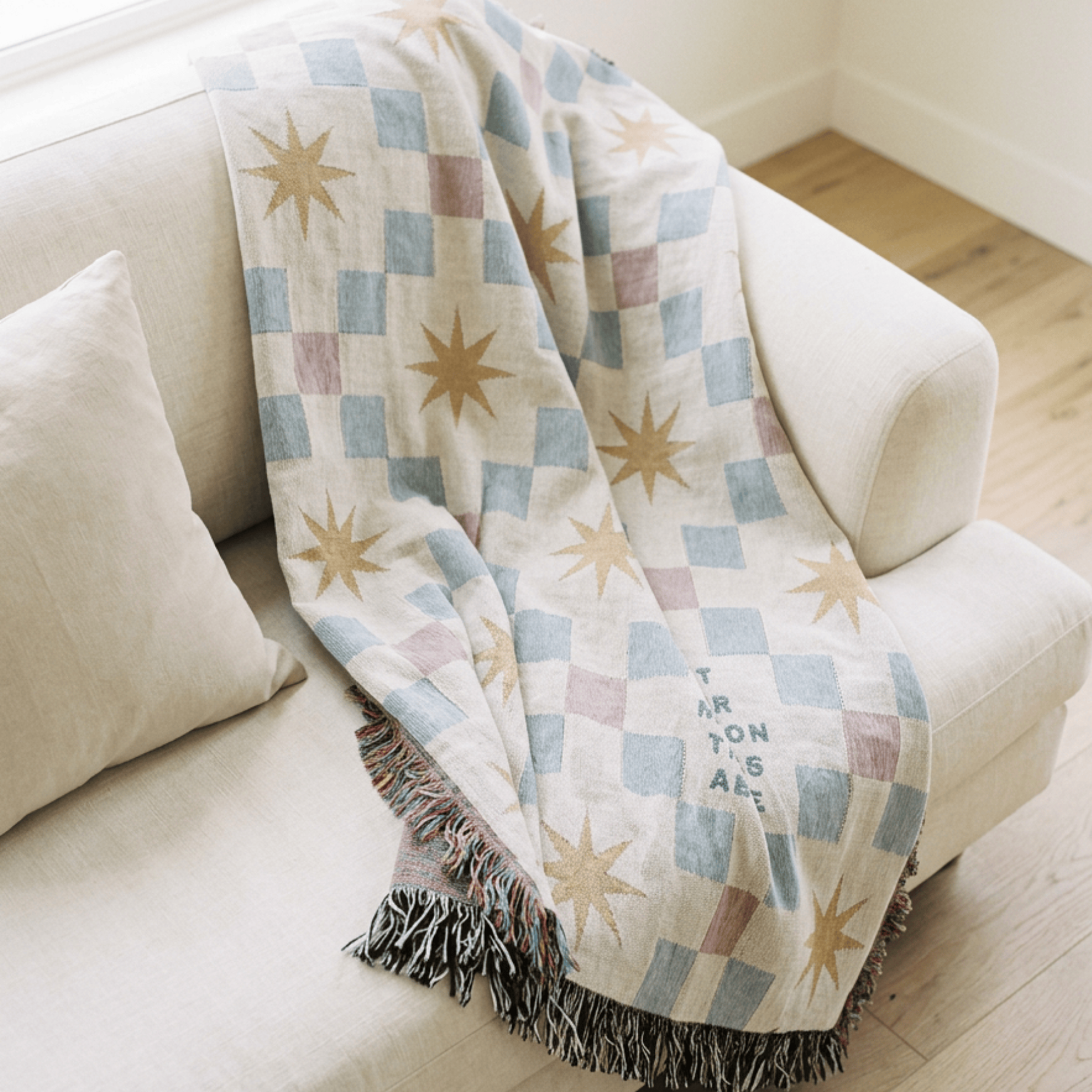 Set Your Mind on Things Above Woven Blanket – Colossians Inspired Christian Throw