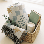 Set Your Mind on Things Above Woven Blanket – Colossians Inspired Christian Throw
