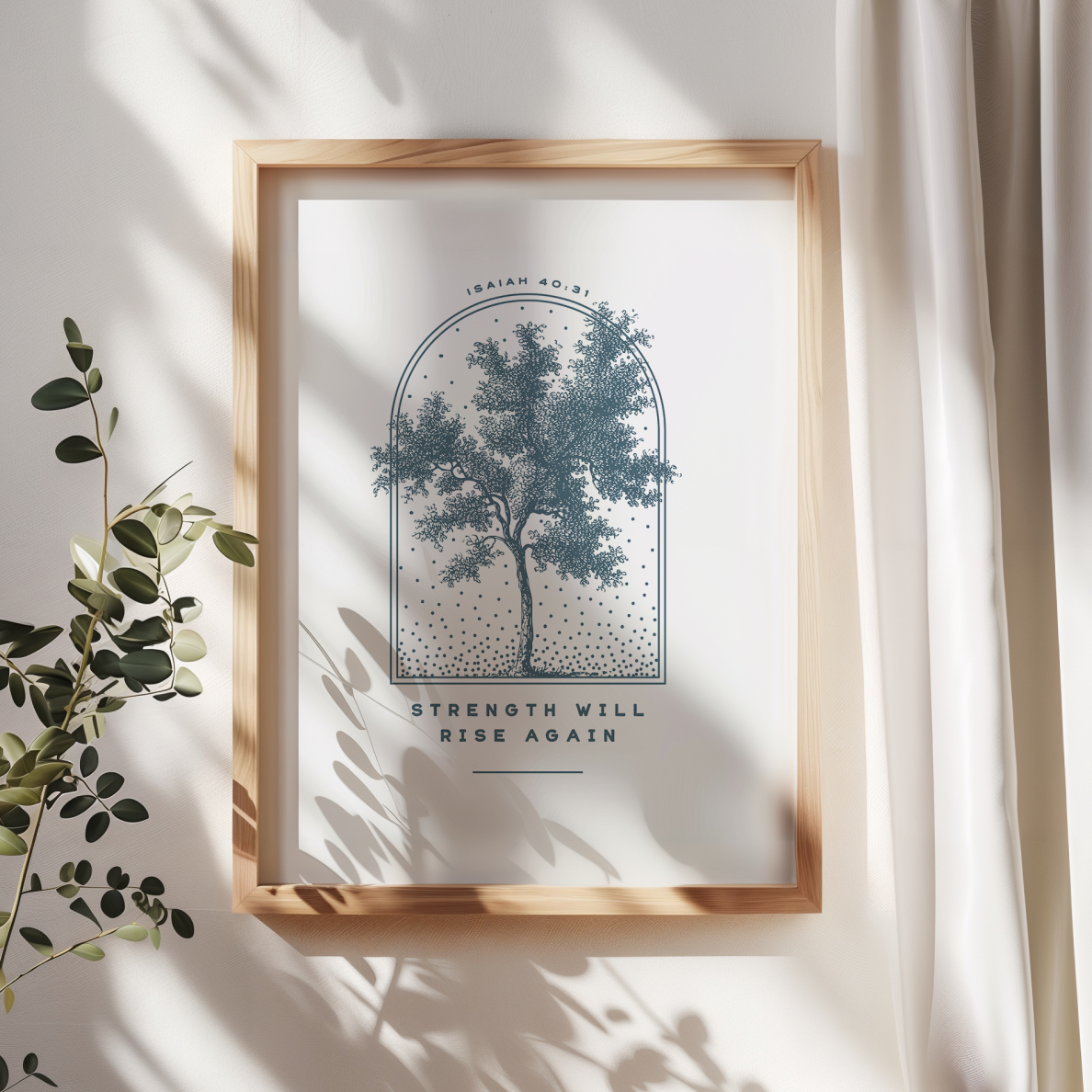 Strength Will Rise Again Art Print — Isaiah 40:31