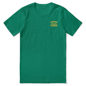 Christian t-shirt with “Stronger Than the Storm – Psalm 107:29” in bold lettering; unisex soft cotton faith shirt declaring God's power and peace in any storm.