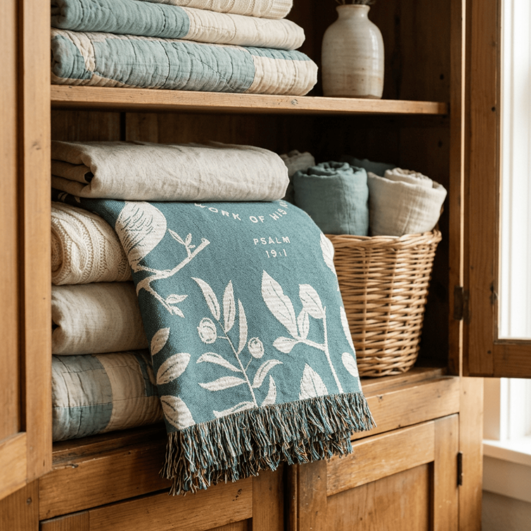 The Heavens Declare Woven Blanket – Psalm 19:1 Christian Throw