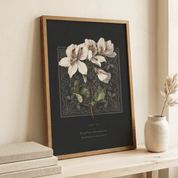 John 1:5 wall art framed in wood, styled on a console with a vase and books — christian scripture wall decor in a home