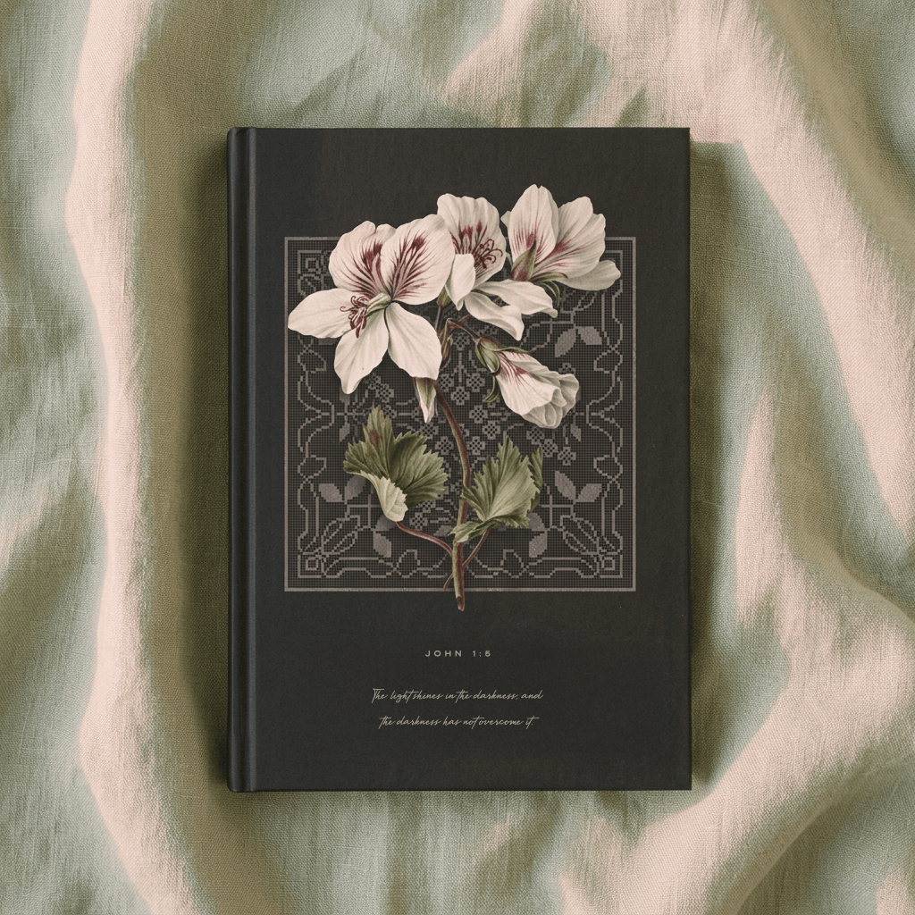 The Light Shines in the Darkness — John 1:5 Christian Journal & Notebook