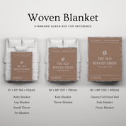 The Old Rugged Cross Woven Blanket — Christian Hymn Throw