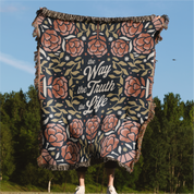 The Way, The Truth, The Life Woven Blanket