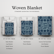 The Way, The Truth, The Life Woven Blanket - Blue
