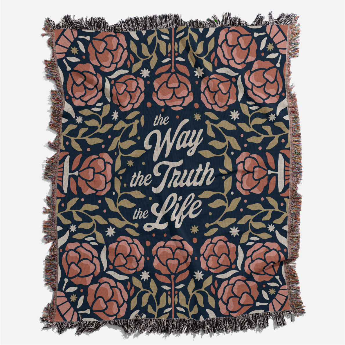 The Way, The Truth, The Life Woven Blanket