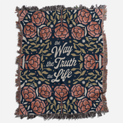 The Way, The Truth, The Life Woven Blanket