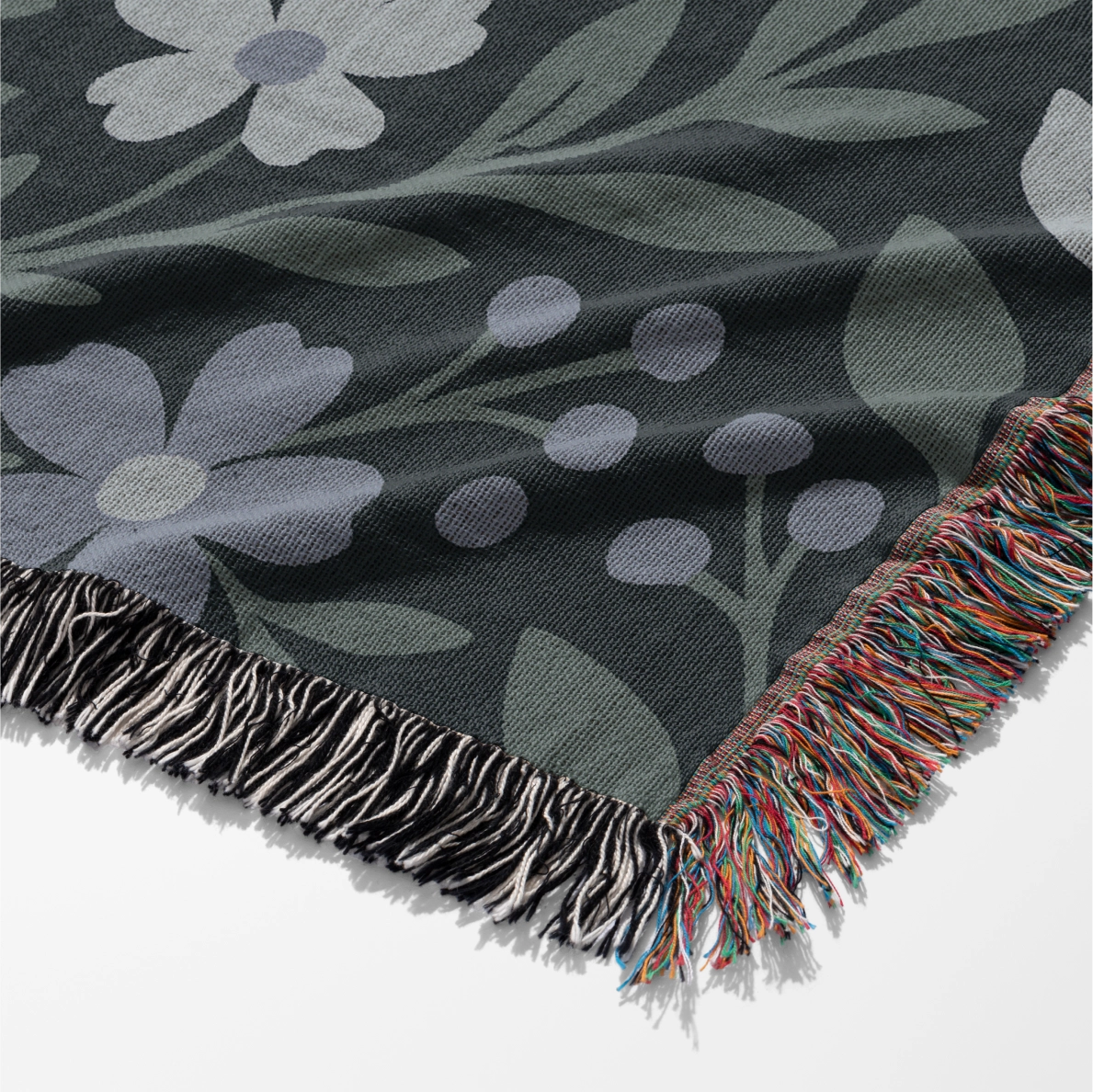 Christian woven blanket with the verse “Trust in the Lord with all your heart – Proverbs 3:5”; 100% cotton throw with fringe, perfect for comfort, reflection, or faith-filled gifting.