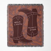 Walk in Faith Woven Blanket
