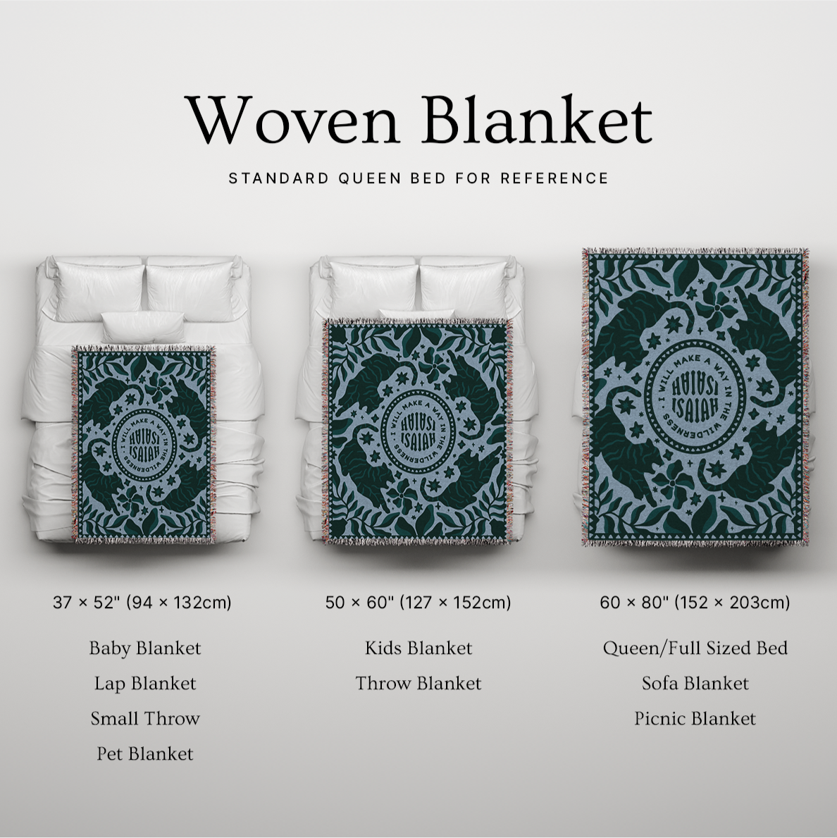 Way in the Wilderness Woven Blanket – Forest