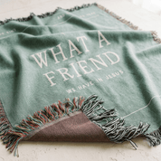 What a Friend We Have in Jesus Woven Blanket — Christian Hymn Throw