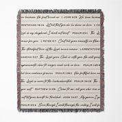 Wrapped in His Love & Comfort Woven Blanket