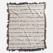 Wrapped in His Love & Comfort Woven Blanket